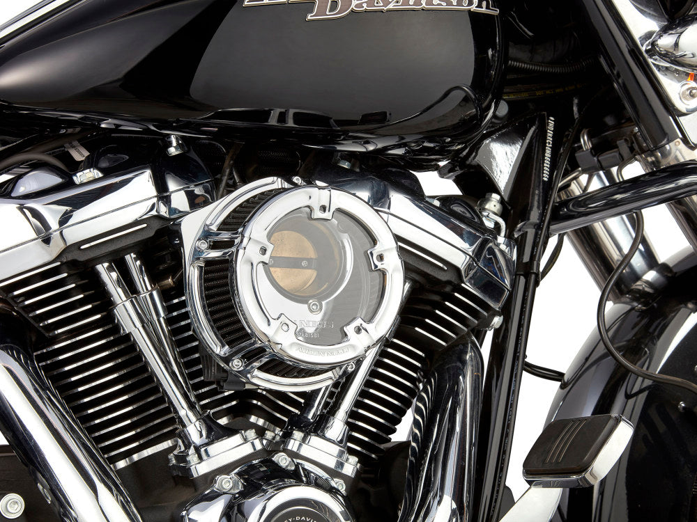 Method Clear Air Cleaner Kit - Chrome. Fits Touring 2017-2024 & Softail 2018-2024