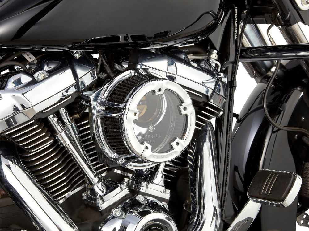 Method Clear Air Cleaner Kit - Chrome. Fits Touring 2017-2024 & Softail 2018-2024