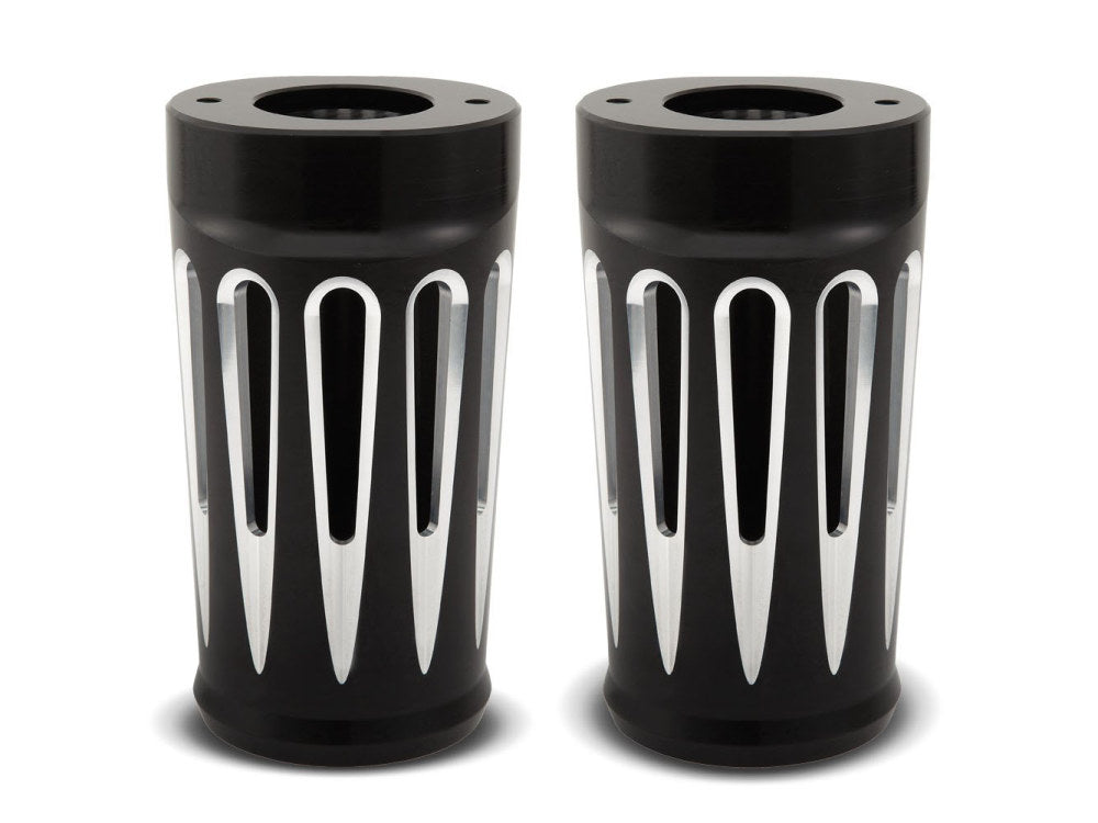Deep Cut Fork Boots - Black. Fits Touring 2014up.
