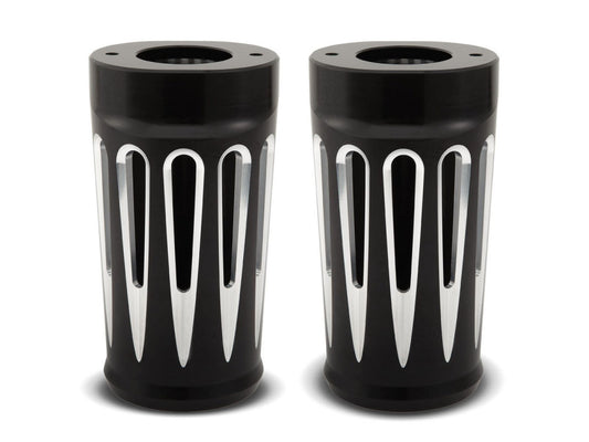 Deep Cut Fork Boots - Black. Fits Touring 2014up.