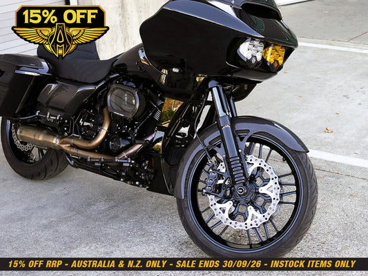 Carbon Wrapper Front Fender. Fits Most Touring 2014-2023 with 21in. Front Wheel