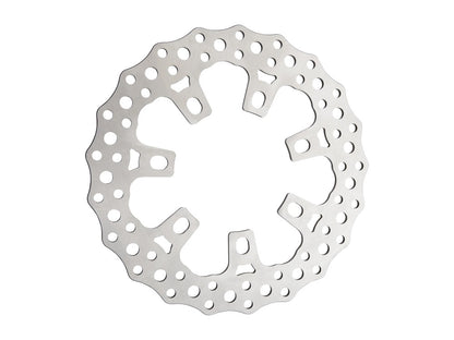 11.8in. Front Jagged Disc Rotor - Stainless Steel. Fits Touring 'Limited' Models 2020-2023 with OEM Wheel.
