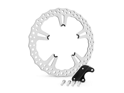 15in. Left & Right Hand Front Jagged Big Brake Disc Rotors. Fits V-Rod 2006-2017 with OEM Cast Wheel