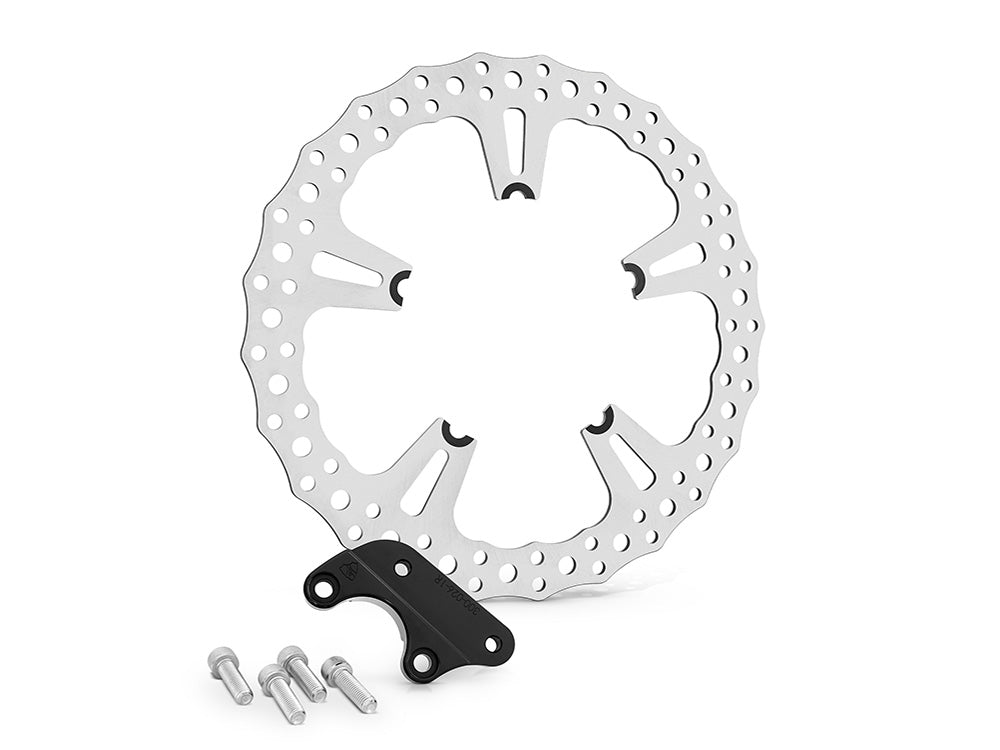 15in. Left & Right Hand Front Jagged Big Brake Disc Rotors. Fits V-Rod 2006-2017 with OEM Cast Wheel