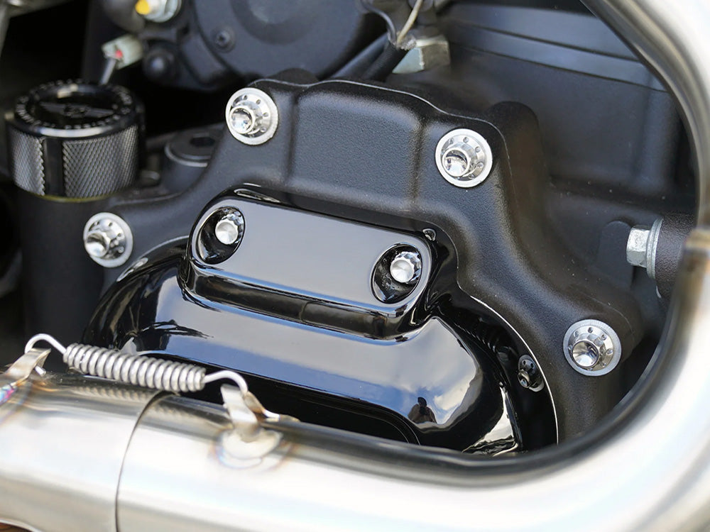 Titanium 12-Point Transmission Side Cover Bolt Kit - Polished. Fits Touring 2024up & Softail 2025up