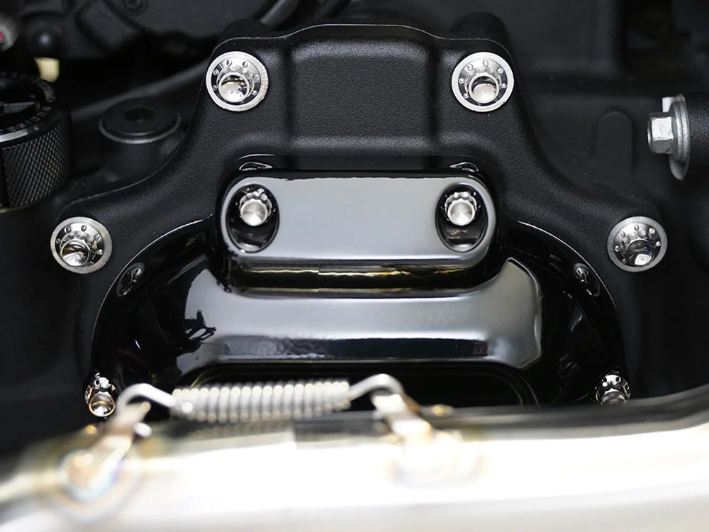 Titanium 12-Point Transmission Side Cover Bolt Kit - Polished. Fits Touring 2024up & Softail 2025up