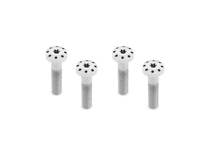 Titanium Holeshot Shock Absorber Bolt Kit - Polished. Fits Touring 1999up