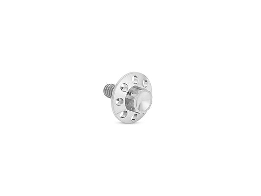 Titanium 12-Point 1/4in.-20 Seat Mount Screw - Polished. Fits H-D 1996up