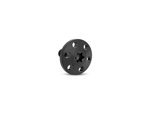 Titanium Holeshot 1/4in.-20 Seat Mount Screw - Black. Fits H-D 1996up