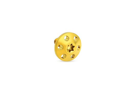 Titanium Holeshot 1/4in.-20 Seat Mount Screw - Gold. Fits H-D 1996up