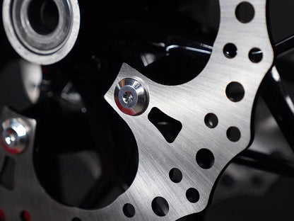 Forged Front Brake Rotor Bolts - Stainless. Fits Most Touring 2014-2024 with Spoke Mounted Disc