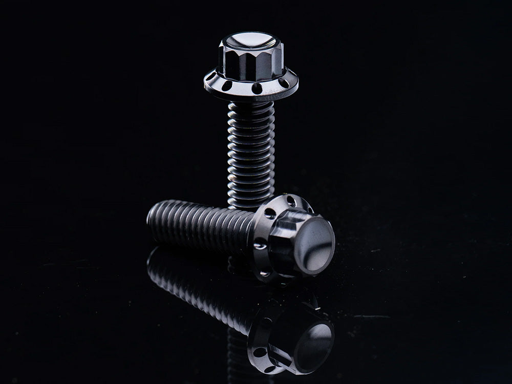 Titanium 12-Point Cam Cover Bolt Kit - Black. Fits Most Touring 2017-2024 & Softail 2018-2024