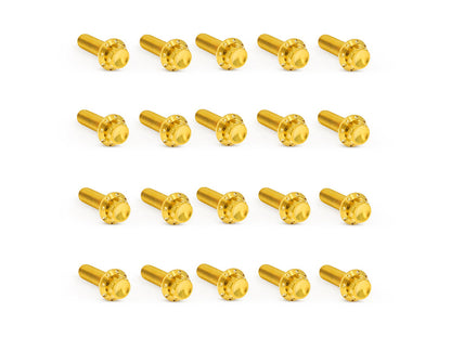 Titanium 12-Point Rocker Cover Bolt Kit - Gold. Fits Milwaukee-Eight 2017up