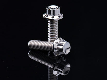 Titanium 12-Point Transmission Top Cover Bolt Kit - Polished. Fits Softail 2007-2024, Most Touring 2007-2024 & Dyna 2006-2017