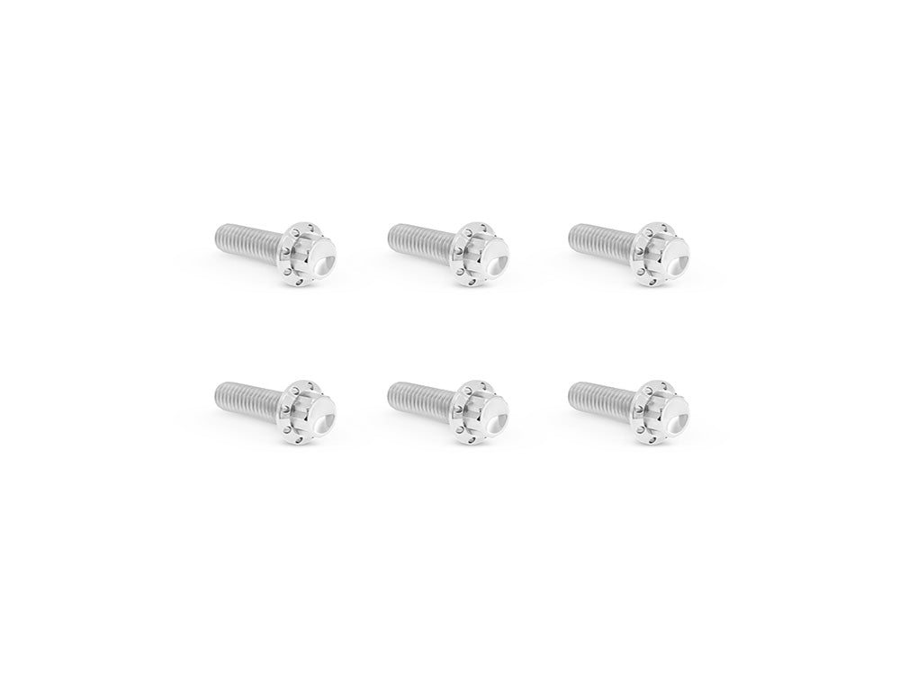 Titanium 12-Point Transmission Top Cover Bolt Kit - Polished. Fits Softail 2007-2024, Most Touring 2007-2024 & Dyna 2006-2017