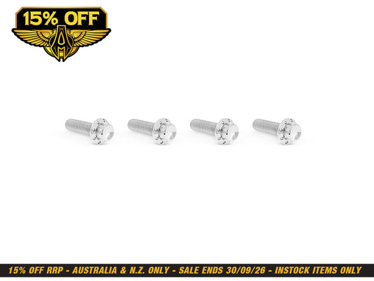 Titanium 12-Point Transmission Top Cover Bolt Kit or Clutch & Brake Perch Bolt Kit - Polished. Fits CVO Touring 2023up, Street Glide & Road Glide 2024up, Touring 2025up & Softail 2025up