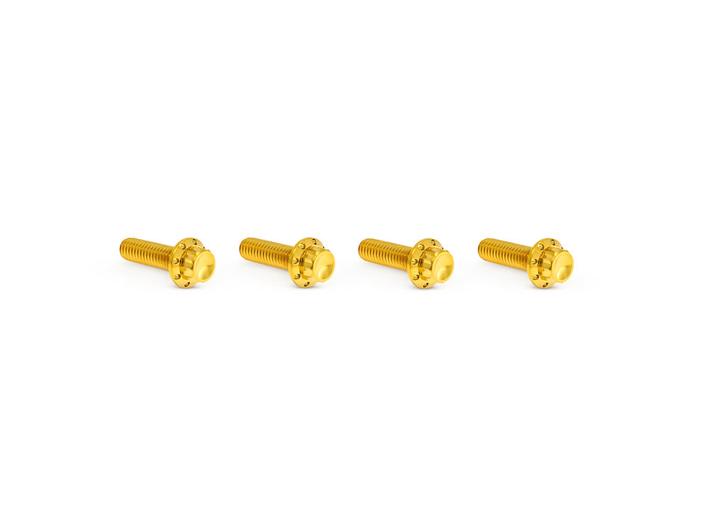 Titanium 12-Point Transmission Top Cover Bolt Kit or Clutch & Brake Perch Bolt Kit - Gold. Fits CVO Touring 2023up, Street Glide & Road Glide 2024up, Touring 2025up & Softail 2025up