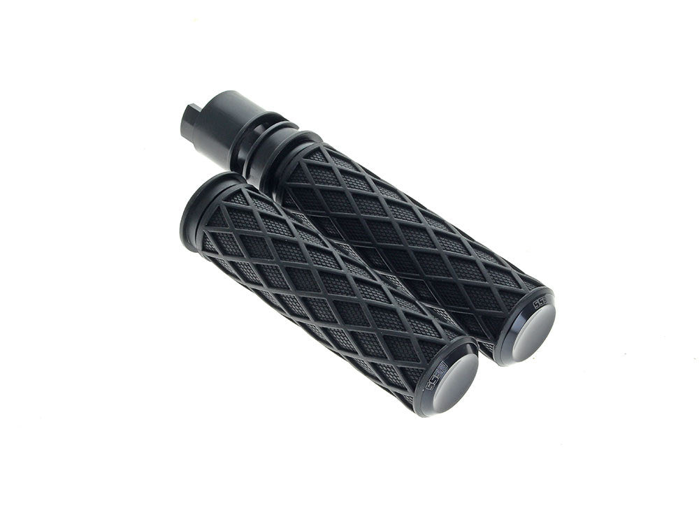 Diamond Handgrips - Black. Fits CVO Touring 2023up, Street Glide & Road Glide 2024up, Touring 2025up & Softail 2025up