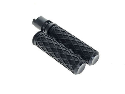 Diamond Handgrips - Black. Fits CVO Touring 2023up, Street Glide & Road Glide 2024up, Touring 2025up & Softail 2025up