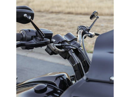 10in. Method Kickback Risers & Gauge Bezel- Black. Fits Road Glide 2015-2023