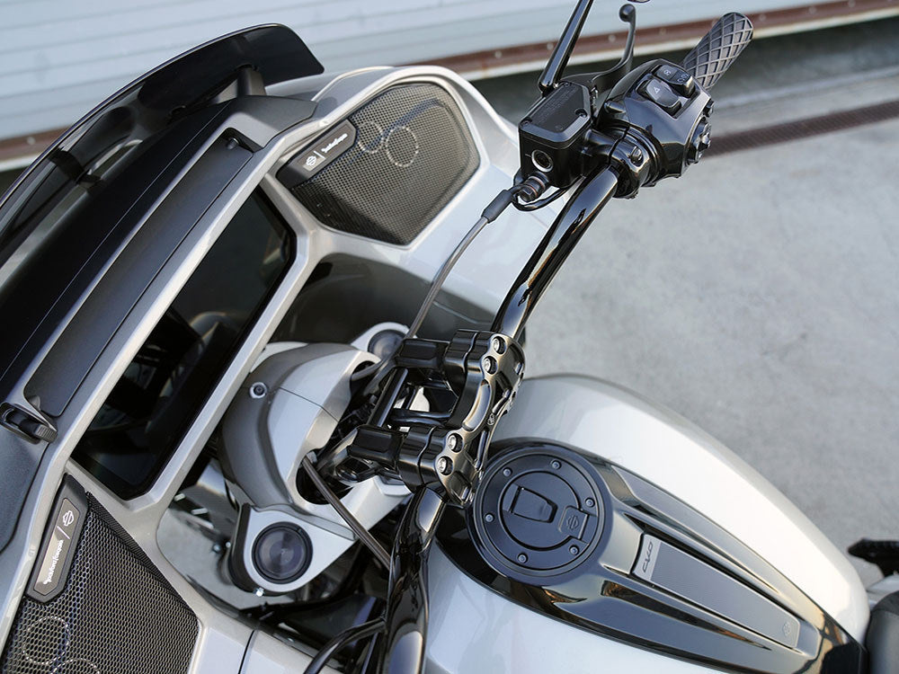 10in. Method Kickback Risers - Black. Fits 1in. Handlebar