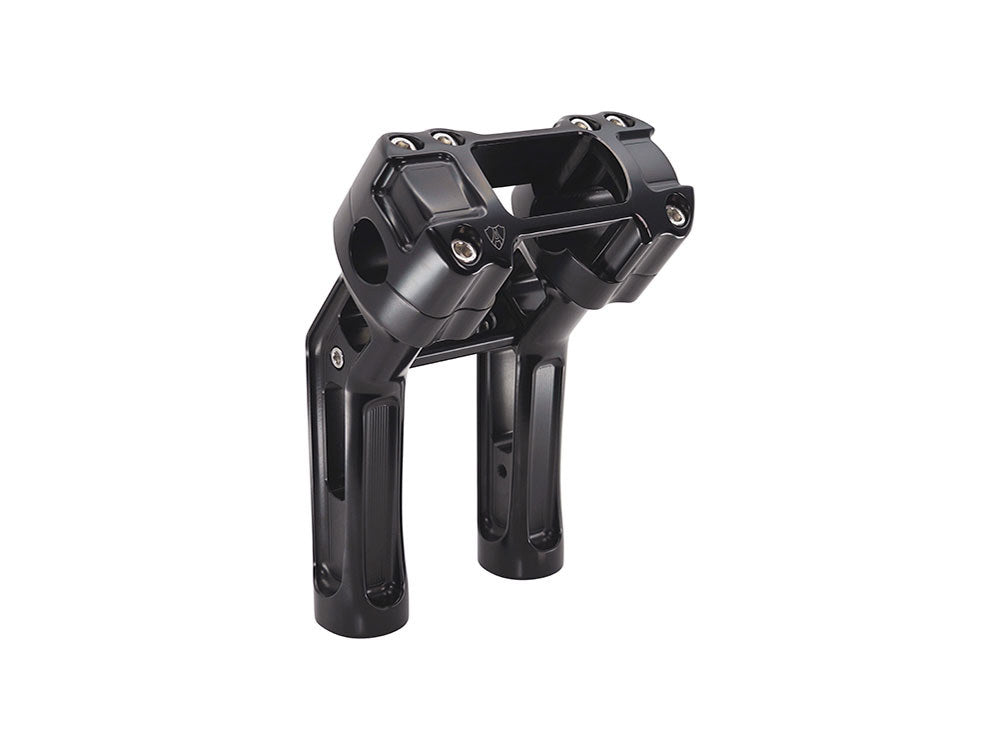 7in. Method Kickback Risers - Black. Fits Softail Street Bob, Low Rider ST, Standard & Breakout 2018-2024