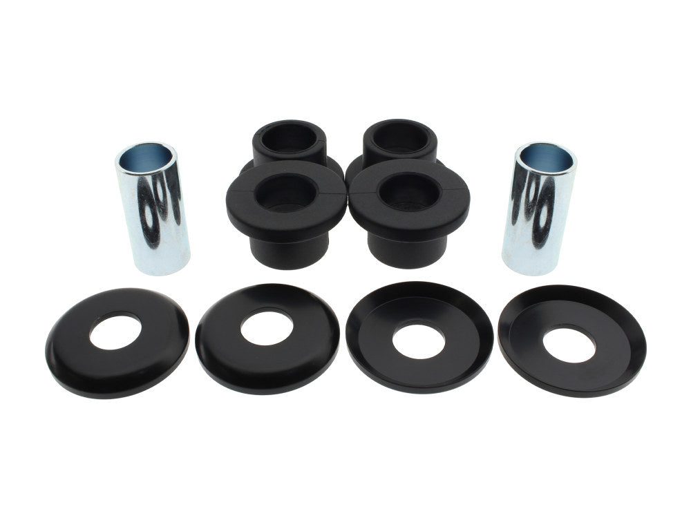 Heavy Duty Polyurethane Handlebar Damper Kit - Black. Fits Softail 2018up.