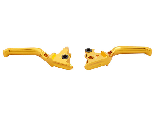 Method Levers - Black. Fits Softail 1996-2014, Dyna 1996-2017, Touring 1996-2007 & Sportster 1996-2003.
