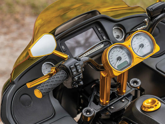Method Levers - Gold. Fits Touring Most 2021-2024 with Cable Clutch