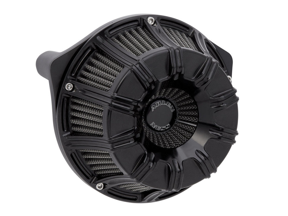 10-Gauge Air Cleaner Kit - Black. Fits Softail 2000-2015, Dyna 1999-2017, Touring 1999-2007 with CV Carb or Cable Operated Delphi EFI
