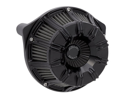 10-Gauge Air Cleaner Kit - Black. Fits Softail 2000-2015, Dyna 1999-2017, Touring 1999-2007 with CV Carb or Cable Operated Delphi EFI