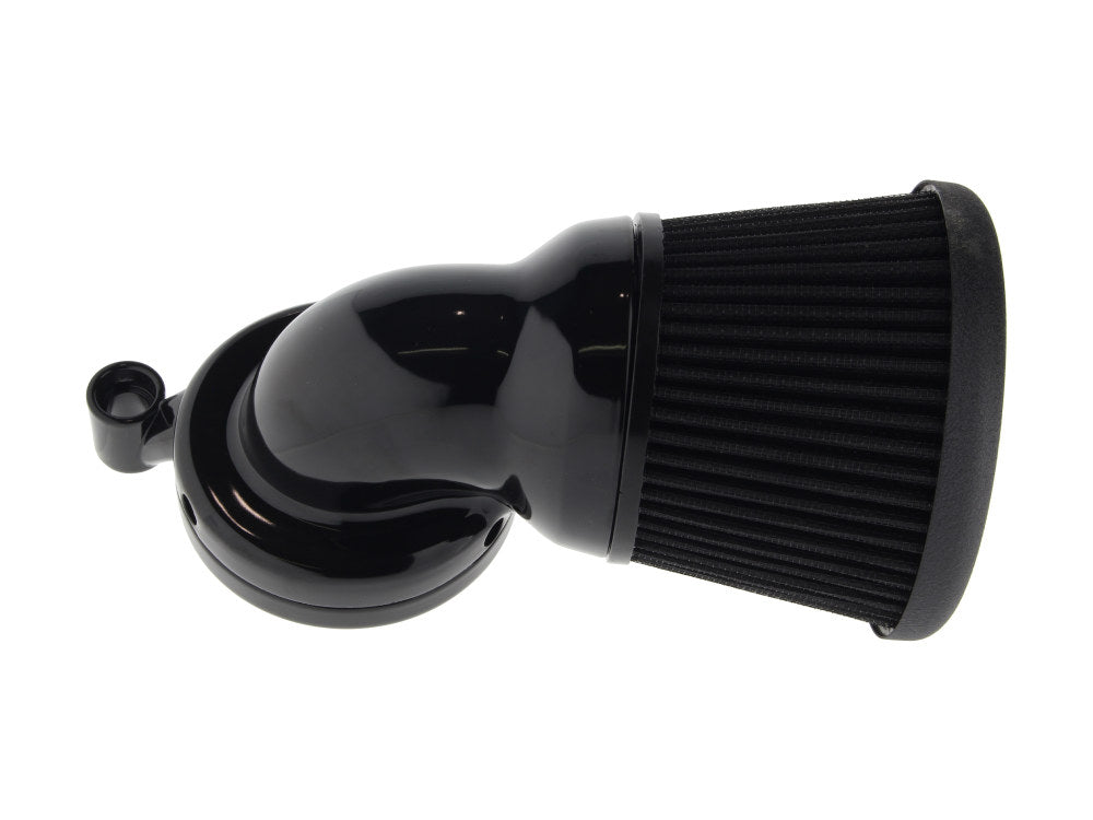 Velocity 90° Air Cleaner Kit - Black. Fits Touring 2008-2016, Softail 2016-2017, CVO Softail 2011-2017 & Dyna Low Rider S 2016-2017 with Throttle-by-Wire