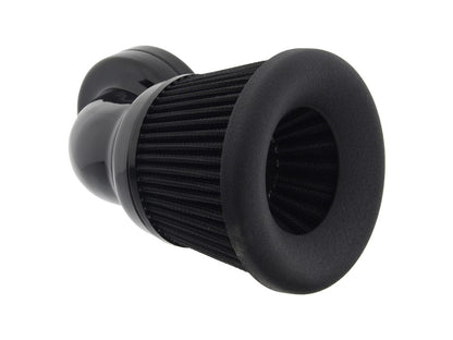 Velocity 90° Air Cleaner Kit - Black. Fits Touring 2008-2016, Softail 2016-2017, CVO Softail 2011-2017 & Dyna Low Rider S 2016-2017 with Throttle-by-Wire