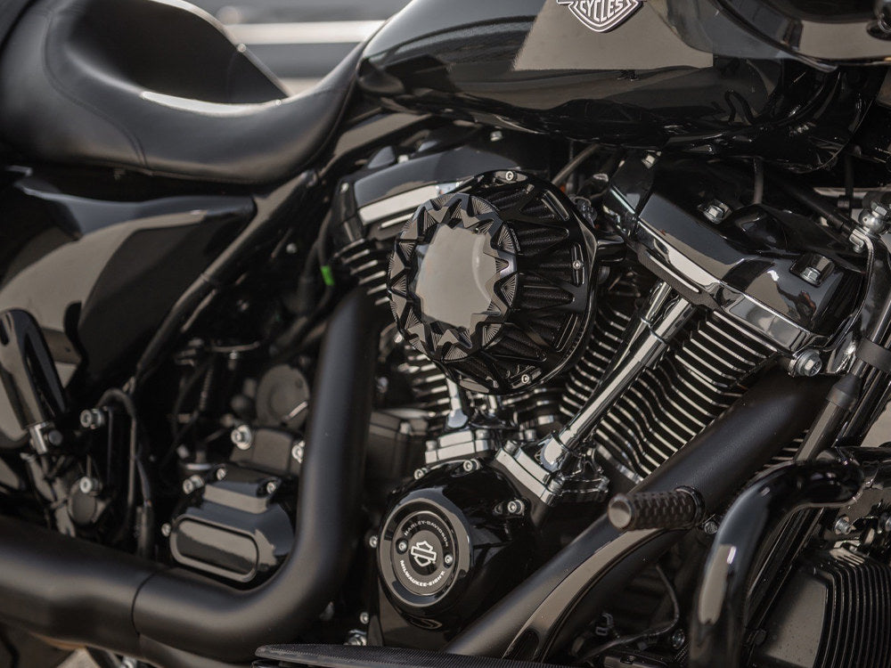 Crossfire Air Cleaner Kit - Black. Fits Touring 2017-2024 & Softail 2018-2024