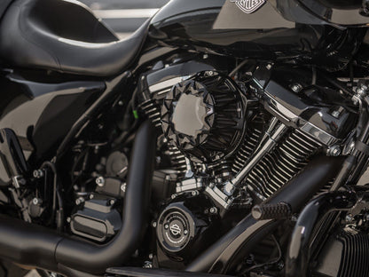 Crossfire Air Cleaner Kit - Black. Fits Touring 2017-2024 & Softail 2018-2024