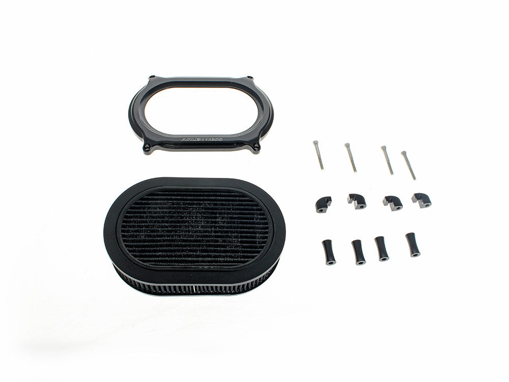 Stage 2 Oval Performance Air Cleaner Upgrade Kit - Black. Fits Touring 2017-2024 & Softail 2018-2024 with Ventilator/Oval Air Cleaner