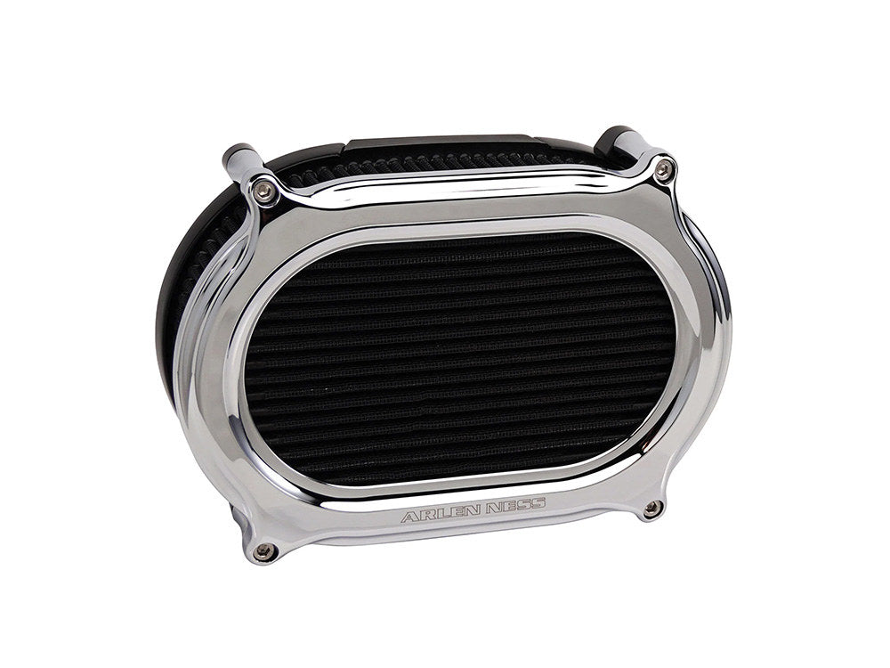 Stage 2 Oval Performance Air Cleaner Upgrade Kit - Chrome. Fits Touring 2017-2024 & Softail 2018-2024 with Ventilator/Oval Air Cleaner