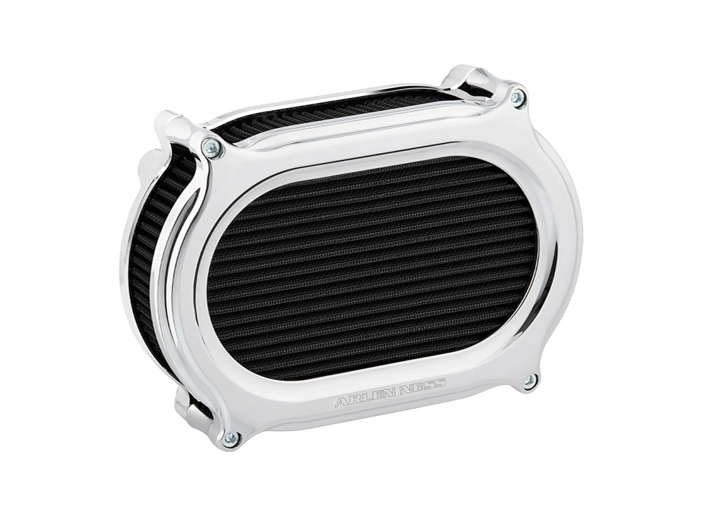 Stage 2 Oval Performance Air Cleaner Kit - Chrome. Fits Touring 2017-2024 & Softail 2018-2024
