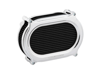Stage 2 Oval Performance Air Cleaner Kit - Chrome. Fits Touring 2017-2024 & Softail 2018-2024
