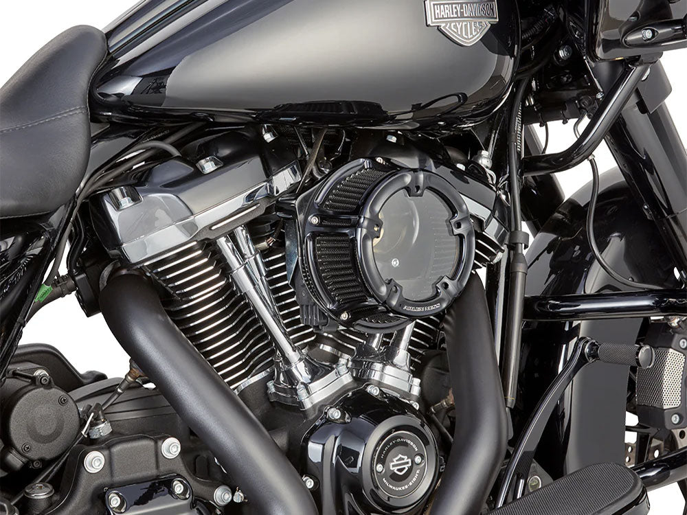 Method Clear Air Cleaner Kit - Black Anodized. Fits CVO Touring 2023up, Street Glide & Road Glide 2024up, Touring 2025up & Softail 2025up
