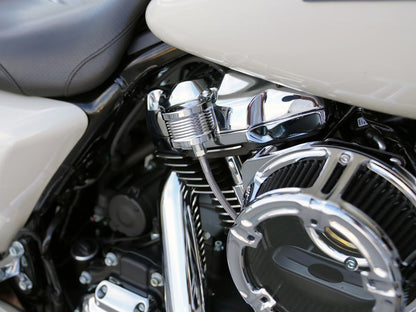 Method Oil Pressure Gauge - Chrome. Fits Milwaukee-Eight 2017up.