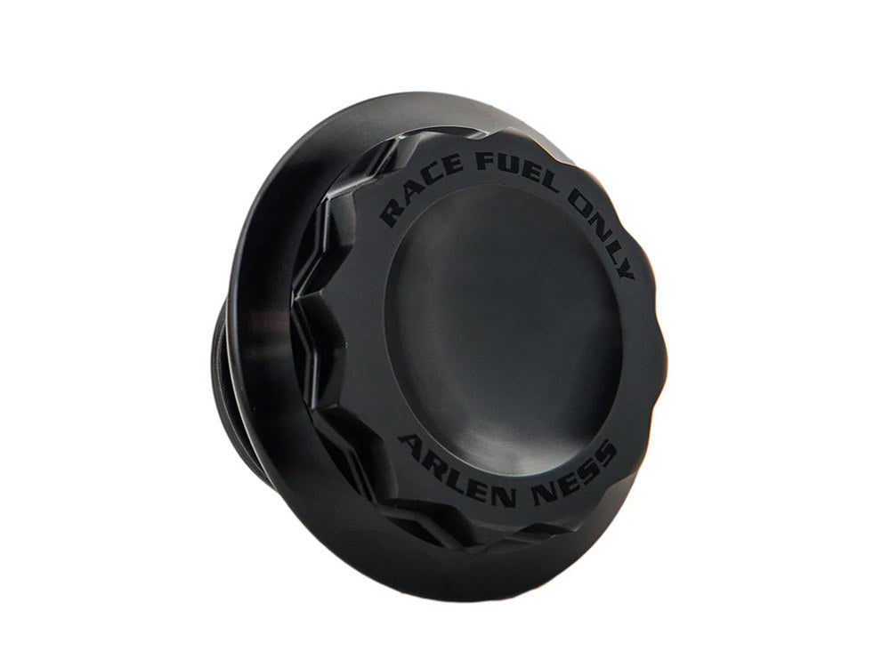 12 Point, Right Hand Vented Screw-In Fuel Cap - Black. Fits H-D Big Twin 1996up & Sportster 1996-2021