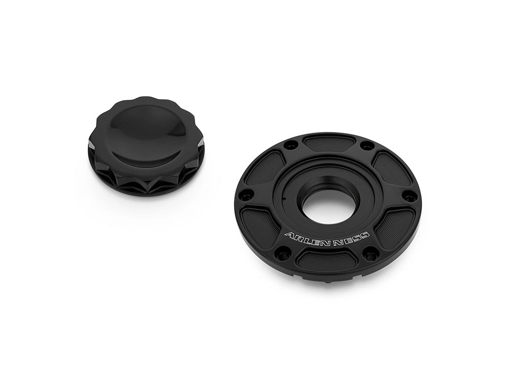 12 Point, Pop-Up Fuel Cap - Black. Fits CVO Touring 2023up, Street Glide & Road Glide 2024up, Touring 2025up