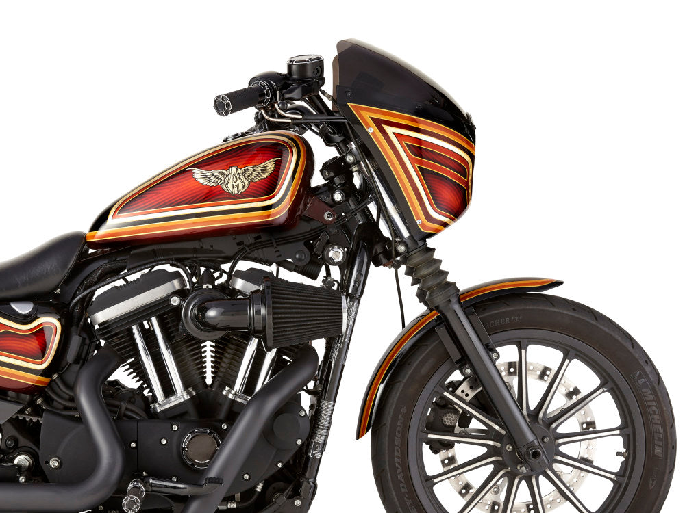 90deg Monster Sucker Air Cleaner Kit - Black. Fits Sportster 1991-2021