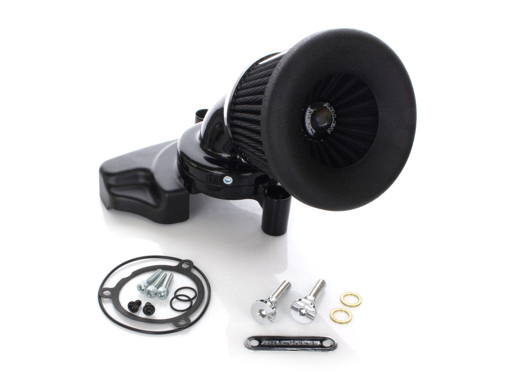 Velocity 65 Degree Air Cleaner Kit - Black. Fits Touring 2017-2024 & Softail 2018-2024