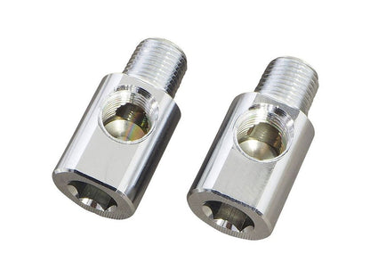 90 degree Elbow Oil Fitting with 1/8in. NPT Male Thread & x 1/8in. NPT Female Thread.