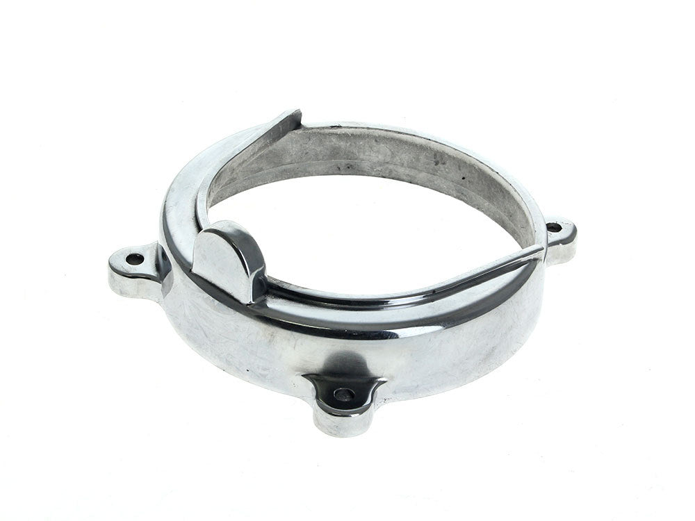 Alternator Cover - Polished Alloy. Fits Big Twin 1970-99 with Open Belt Drive