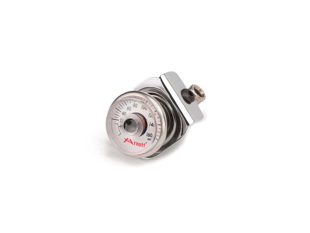 Analogue Air Pressure Gauge - Chrome. Fits Touring Models.