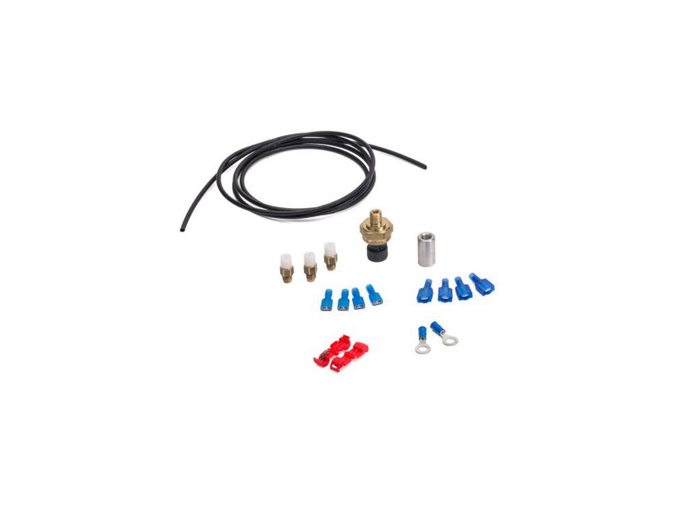 Handlebar Control Switch with LED Gauge - Black. Fits Bikes with Air Suspension.