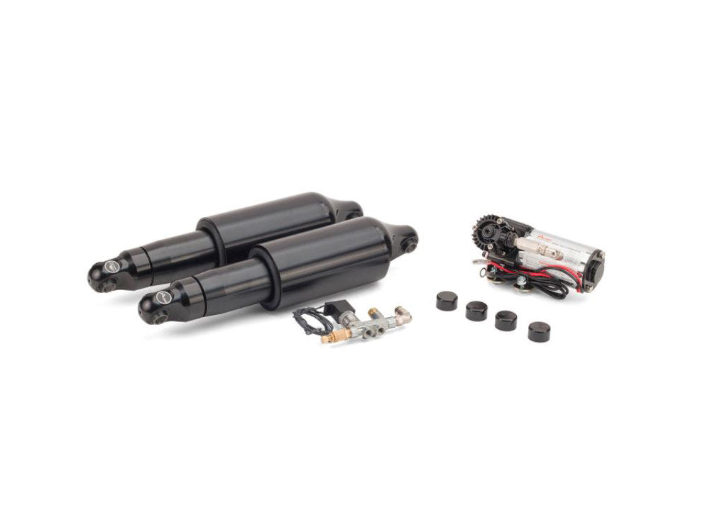 Rear Air Shock Absorbers - Black. Fits Touring 2009up.
